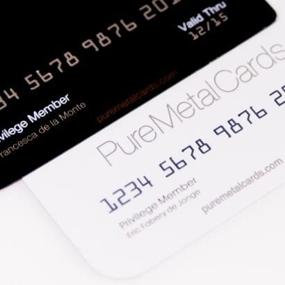 Pure Metal Cards - metal member card personalization