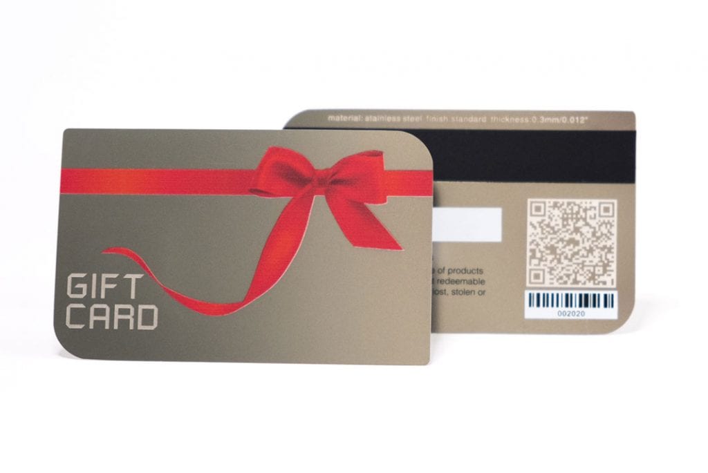 Standard Stainless Steel (Gift) Card