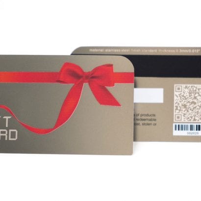 Standard Stainless Steel (Gift) Card