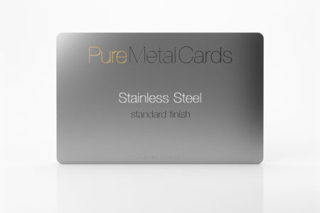 Pure Metal Cards - standard stainless steel card