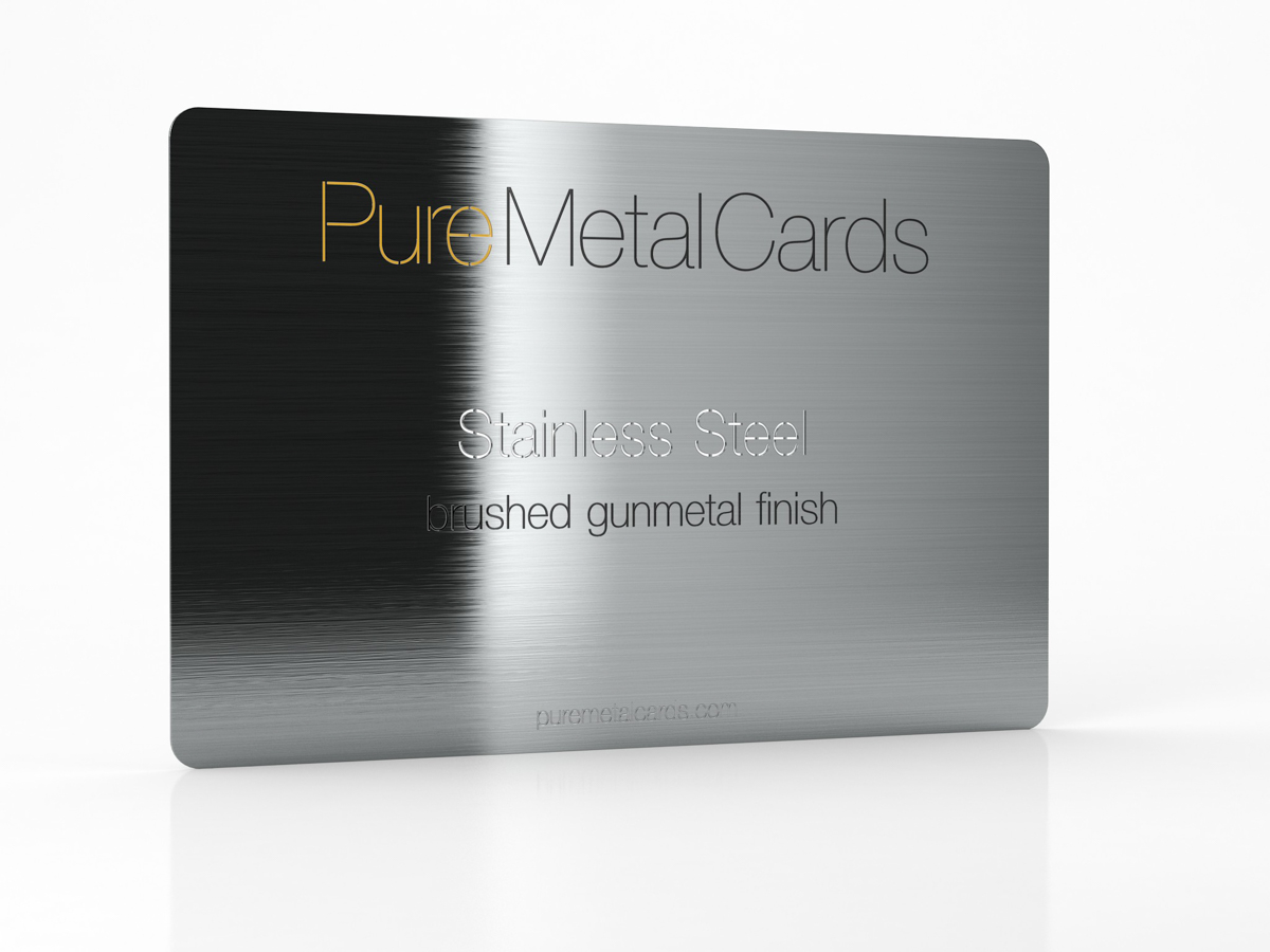 Gunmetal Business Cards