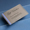 Pure Metal Cards brushed gun metal gray stainless steel gift card Pure Metal Cards brushed gun metal gray stainless steel gift card