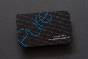 Pure Metal Cards matt black stainless steel card