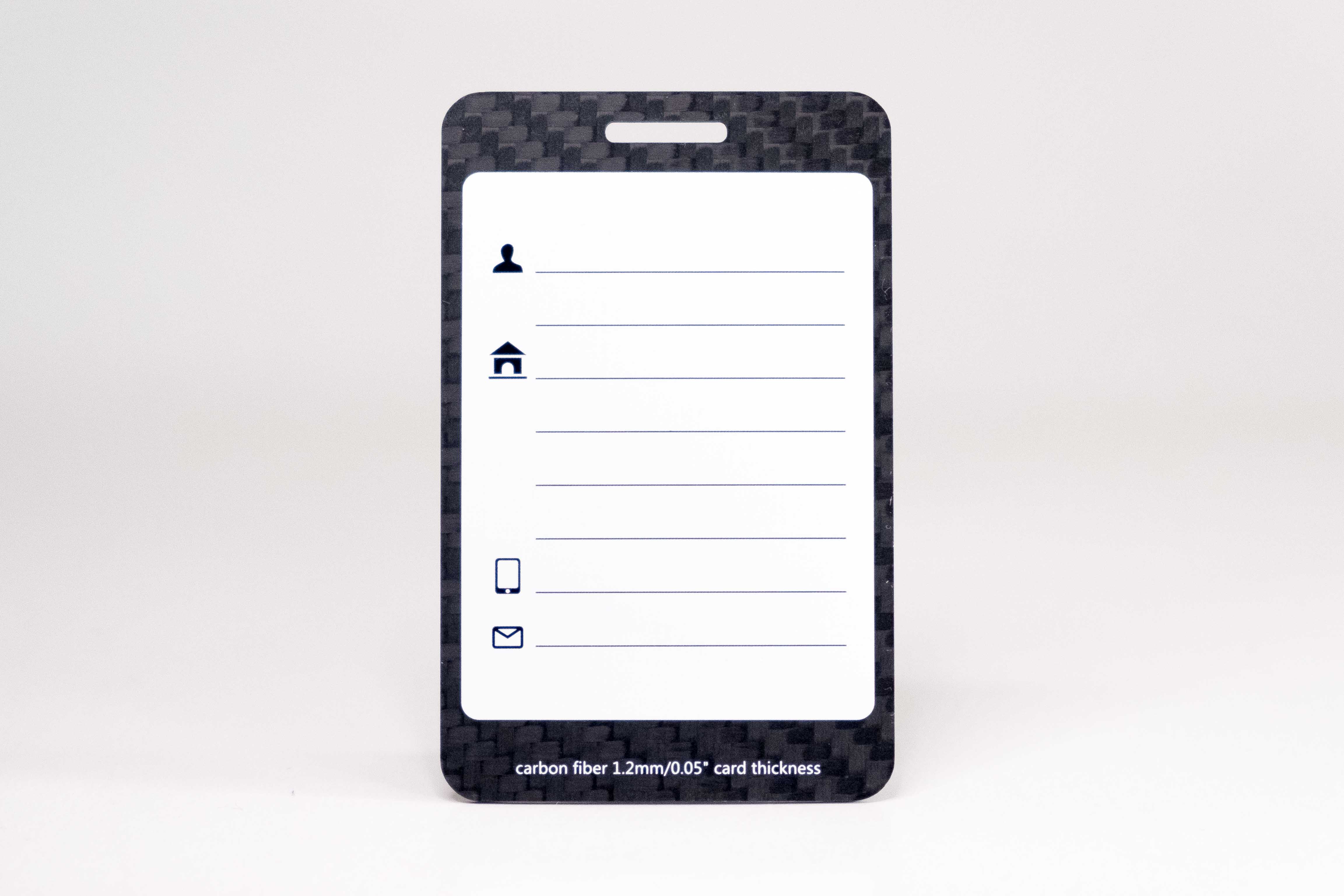 Carbon Fiber Luggage Tags PURE METAL CARDS