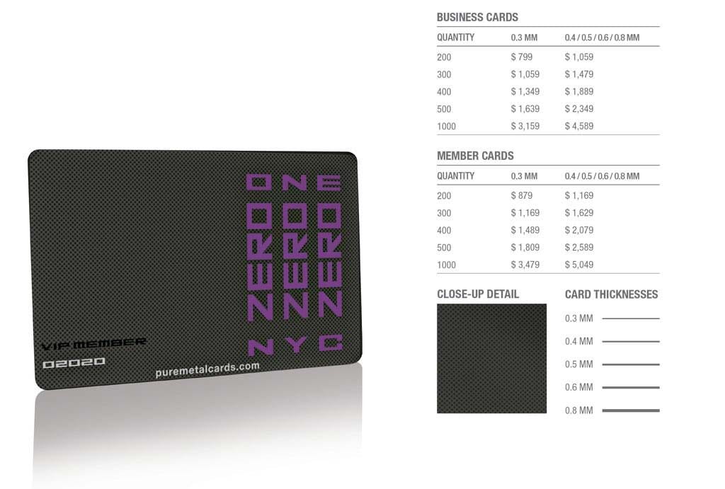 Matt Black Pixel Stainless Steel Cards