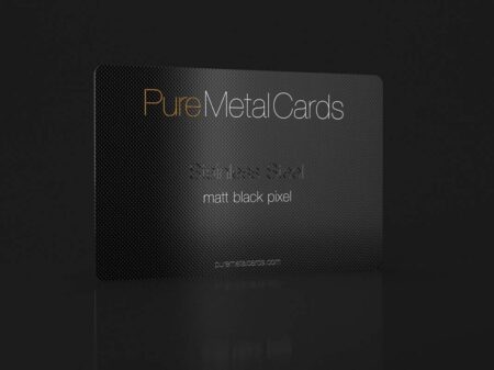 pure-metal-cards-matt-black-pixel-stainless-steel-card-1 Pure Metal Cards: Matt black pixel stainless steel business card