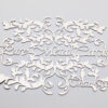 Pure Metal Cards exclusive metal invitation card Intricate metal invitation cards with floral design. "Pure Metal Cards, Thank You.