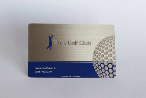 Brushed Stainless Steel Cards