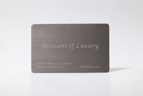 Brushed Titanium Cards