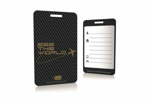 Carbon Fiber Luggage Tags