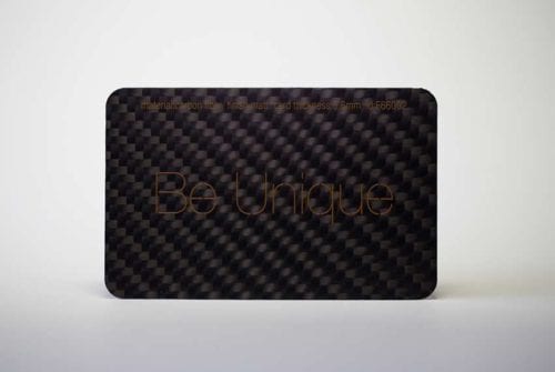 Carbon Fiber (Matt Finish) Cards