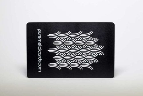 Matt Black Contour Stainless Steel Cards