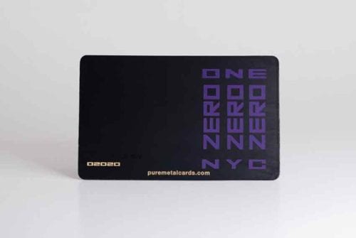 Matt Black Pixel Stainless Steel Cards