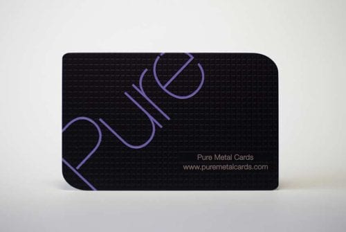 Matt Black Stainless Steel Cards