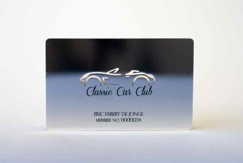 Silver Plated Metal Business Cards