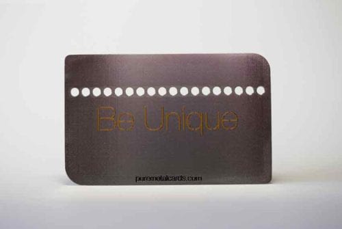 Silver Prism Stainless Steel Cards