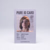 Pure Metal Cards brushed steel metal Pure ID Card Pure Metal Cards brushed steel metal Pure ID Card