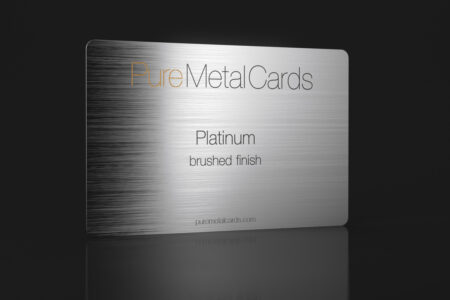 Pure Metal Cards platinum business card