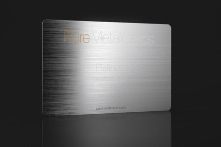 Pure Metal Cards platinum business card