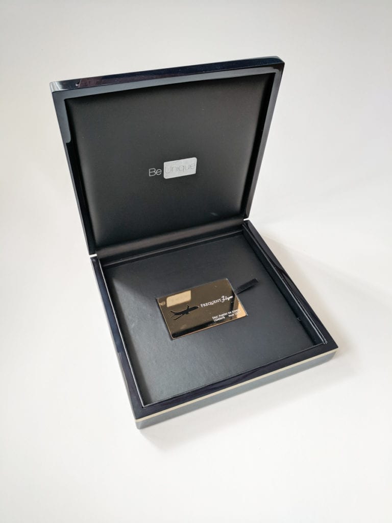 Pure Metal Cards luxury wood card presentation case