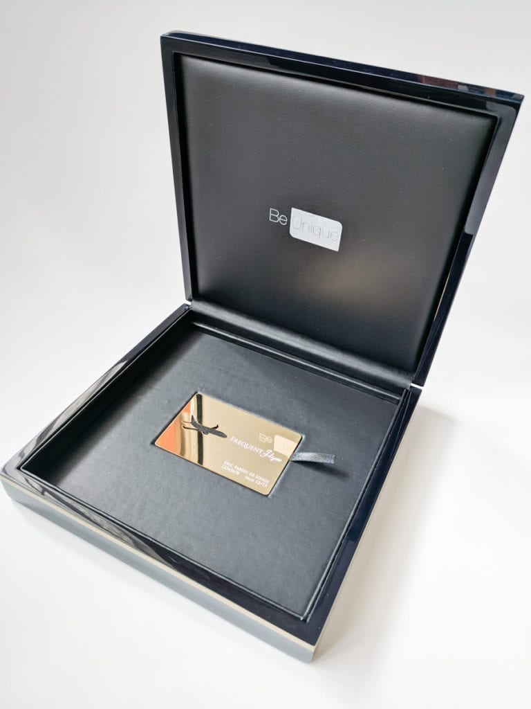 Pure Metal Cards luxury wood card presentation case