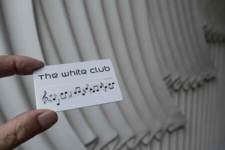 Pure Metal Cards white titanium metal card member card