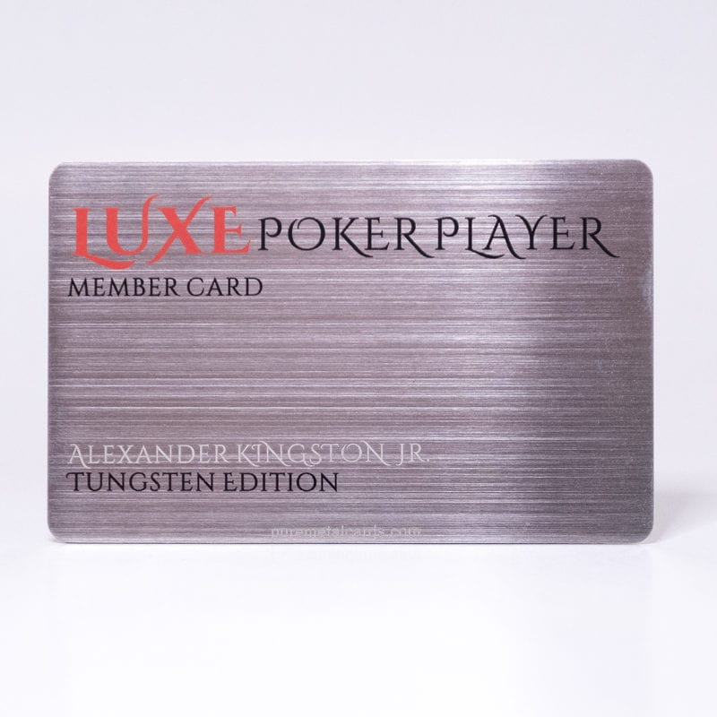 Brushed Tungsten Cards