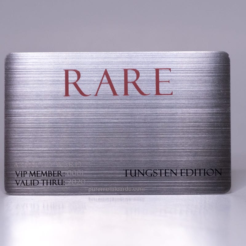 Brushed Tungsten Cards
