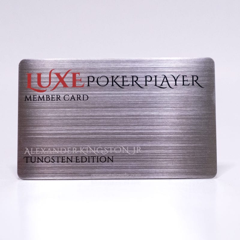 Brushed Tungsten Cards