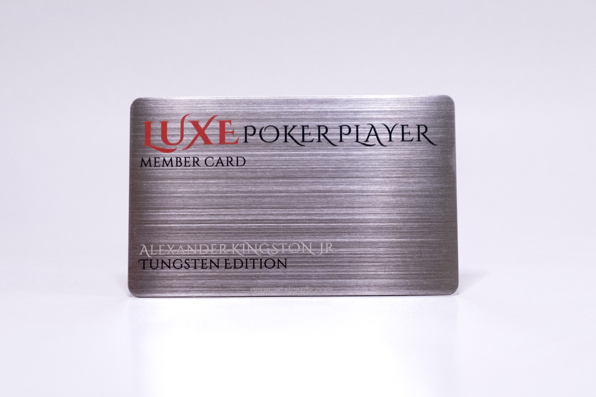 Brushed Tungsten Cards
