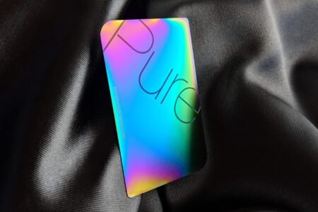 Pure Metal Cards iridescent metal card