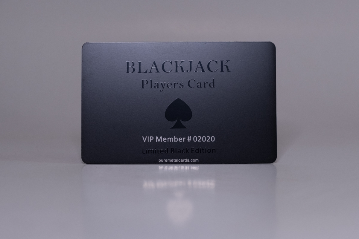 Matt black Tungsten Cards