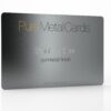 Pure Metal Cards Gunmetal Gray Stainless Steel Card