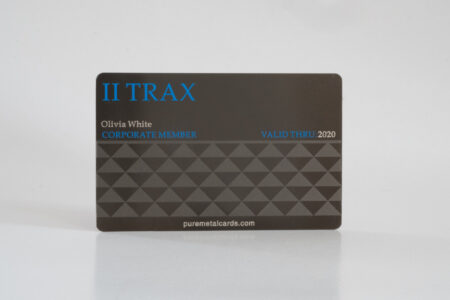 Pure Metal Cards gun metal gray stainless steel VIP member card