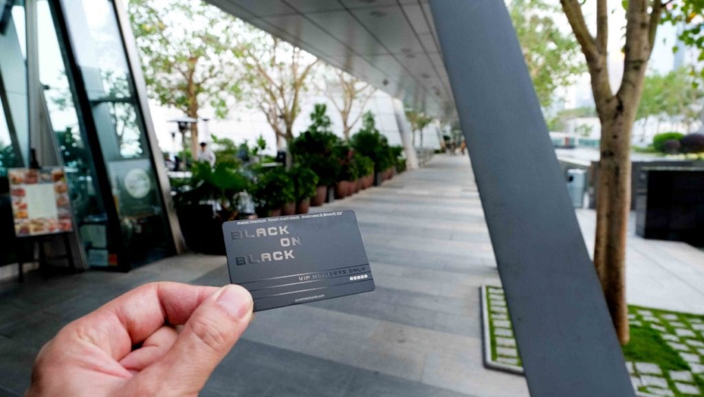 Pure Metal Cards black titanium metal VIP member card