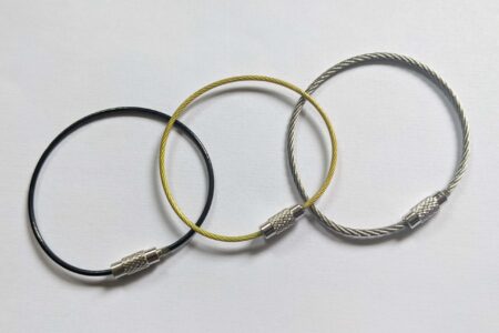 Pure Metal Cards luggage wire mesh tag straps