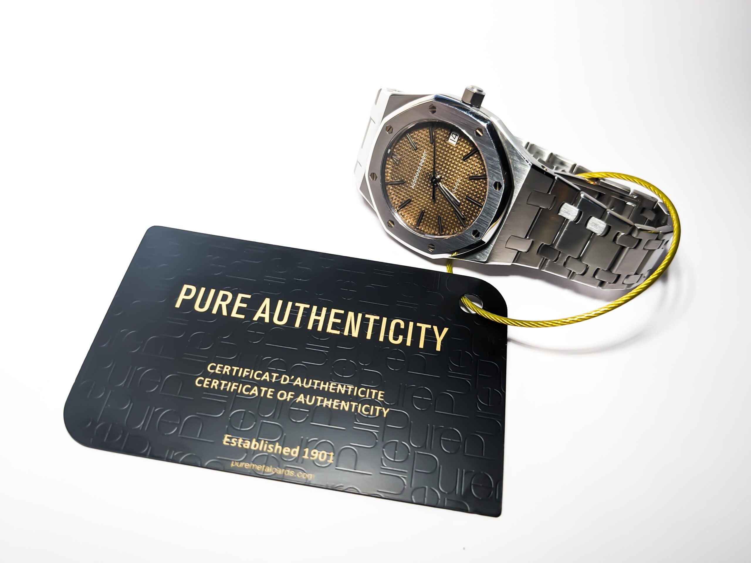 Source Custom luxury authenticity card metal warranty card for Watch /  Jewellery on m.