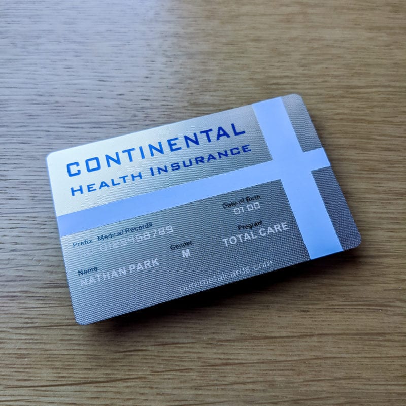 Improve Patient Security with Metal Health ID Cards Pure Metal Cards
