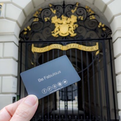 Pure Metal Cards - be fabulous with black metal business cards