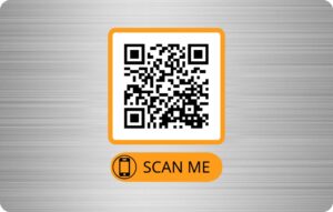 Pure Metal Cards QR code card