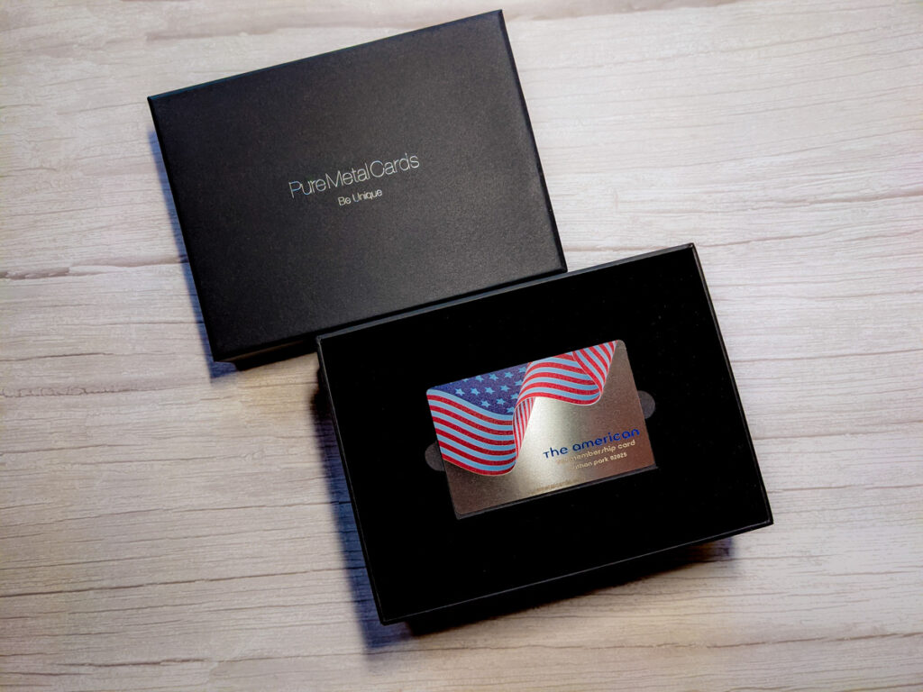 Pure Metal Cards custom made luxury metal card packaging design