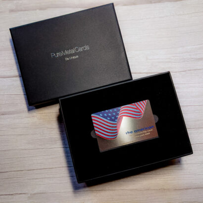 Pure Metal Cards custom made luxury metal card packaging design