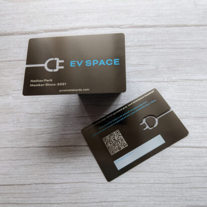 Pure Metal Cards gunmetal gray steel member cards - ev spape
