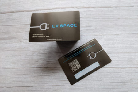 Pure Metal Cards gunmetal gray steel member cards - ev spape