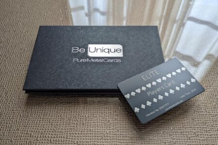Pure Metal Cards matt black metal member card with cardholder case