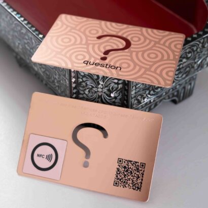 Pure Metal Cards rose gold steel member NTAG215 card
