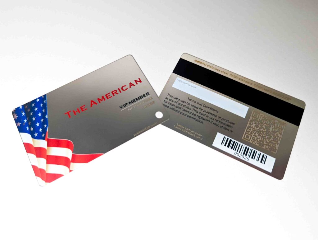 Pure Metal Cards standard stainless steel member card