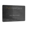 Pure Metal Cards shredded carbon fiber business card Pure Metal Cards shredded carbon fiber business card