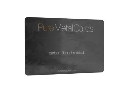 Pure Metal Cards shredded carbon fiber business card Pure Metal Cards shredded carbon fiber business card