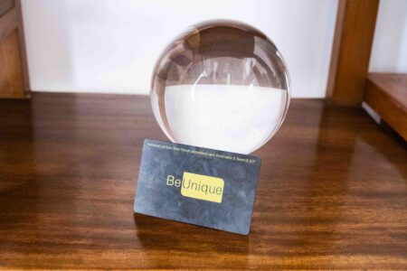 Pure Metal Cards shredded carbon fibre business card